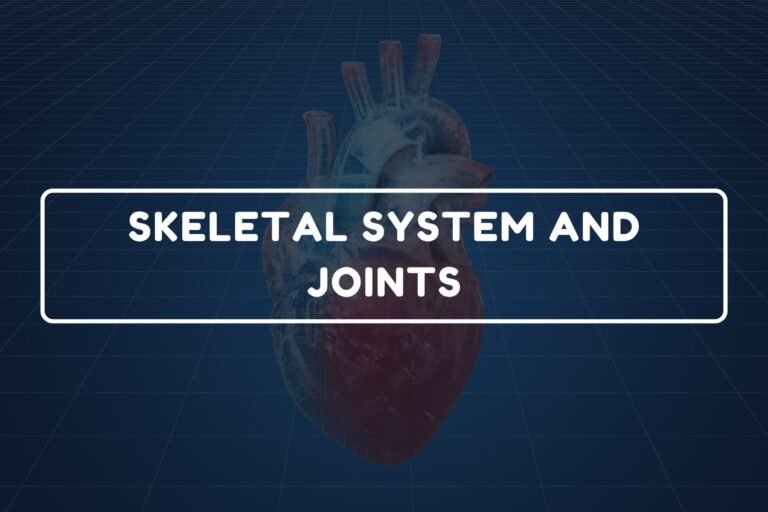 Skeletal System and Joints – B.Pharm HAP-I Chapter 10 diagram