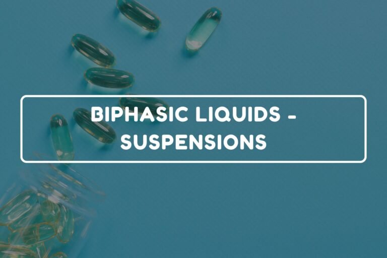 Suspensions – General Pharmacy chapter 14 notes