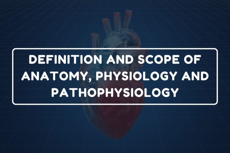 Definition and Scope of Anatomy – B.Pharm HAP-I Chapter 2 diagram