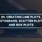 24. CREATING LINE PLOTS, HISTOGRAMS, SCATTER PLOTS, AND BOX PLOTS